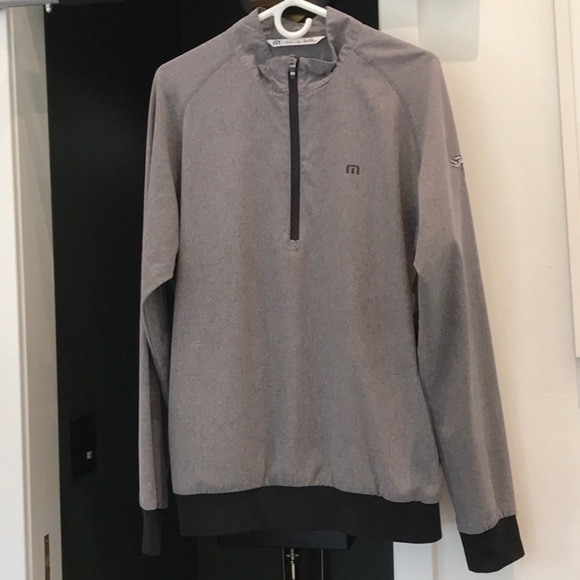 Travis Mathew Heather Gray Quarter-Zip Long Sleeve Torrey Pines Golf Pullover - Picture 5 of 6